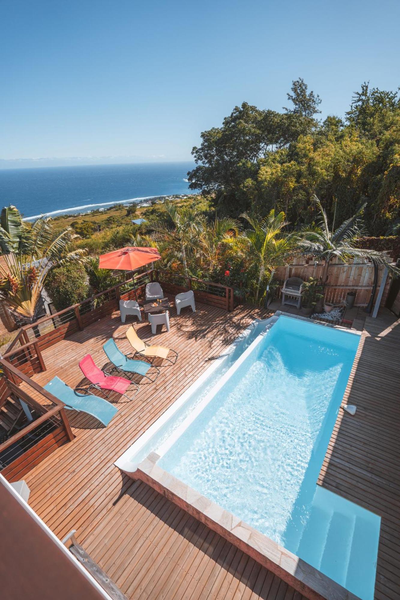 Villa Sunset St Leu, Avec Sa Vue Plongeante Sur La Mer Saint-Leu Exterior foto